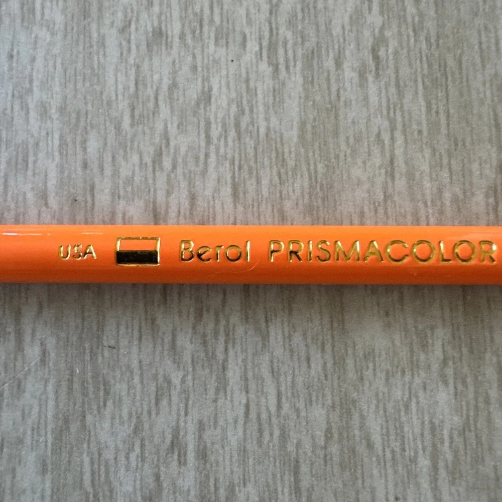 Berol Prismacolor PC 1036 Neon Orange Colored Art Pencil Unsharpened VTG NEW